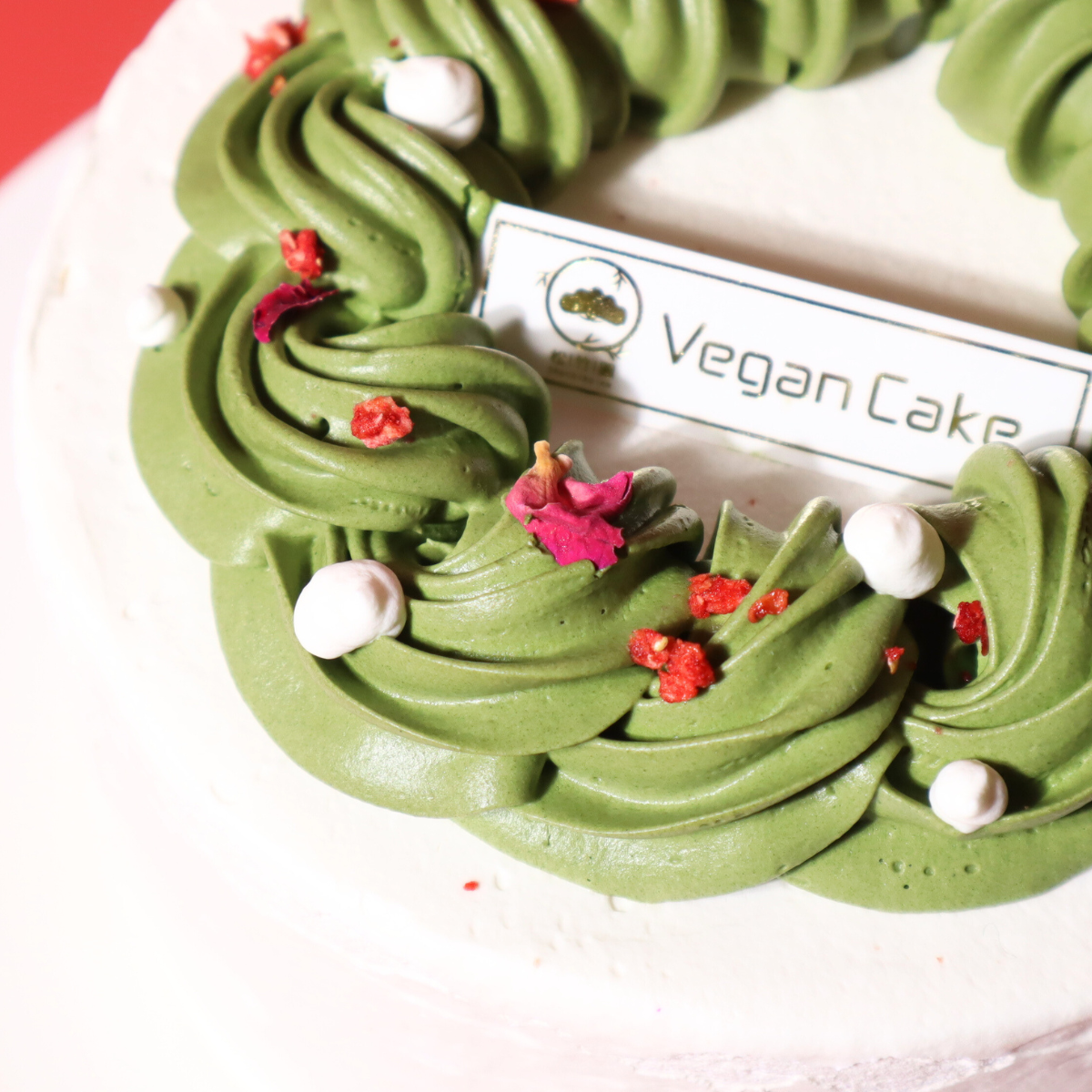 夢幻レインボーケーキ 4号 クリスマスリースver.