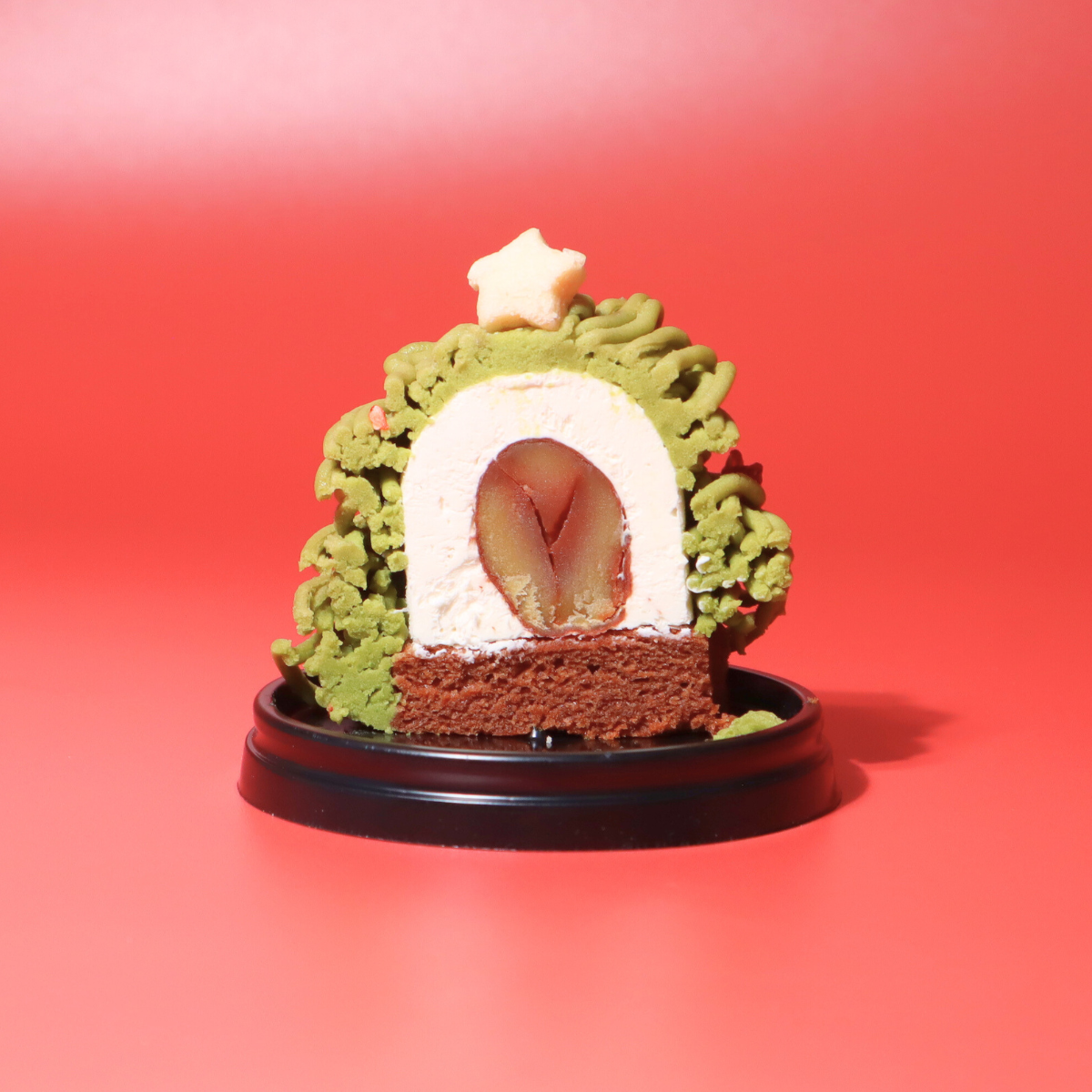 クリスマスツリータルト（抹茶＆苺）