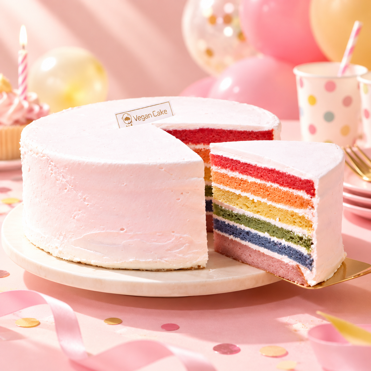 夢幻レインボーケーキ