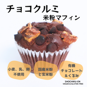 チョコ米粉マフィン