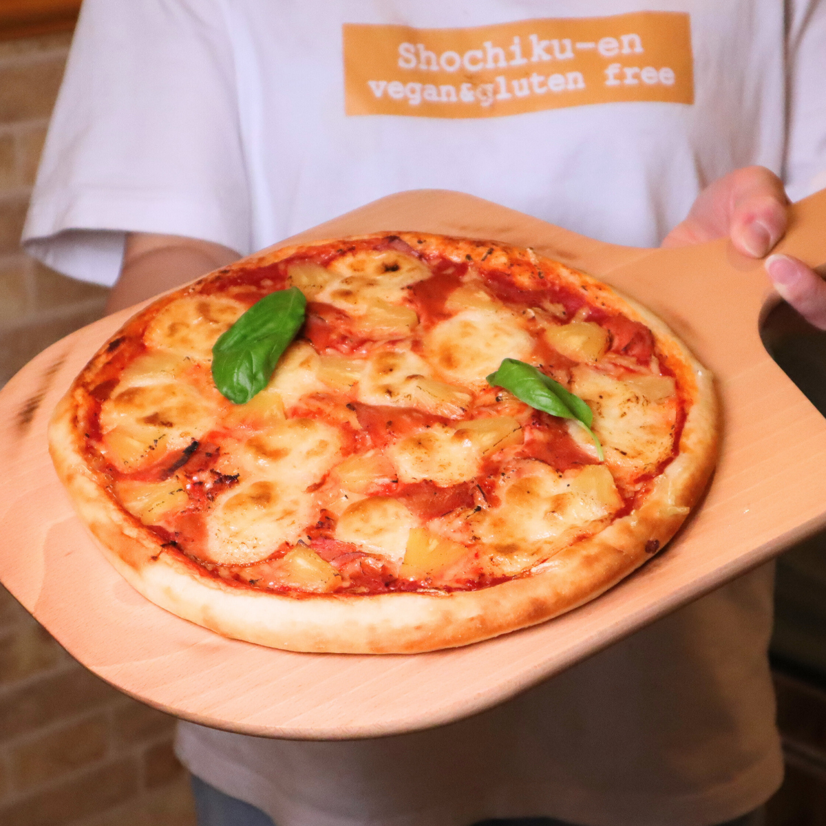 ハワイアンの米粉ピザ《小麦、乳、卵不使用》