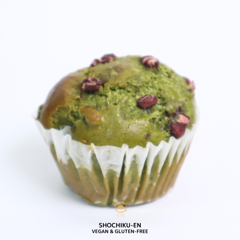 抹茶あずき米粉マフィン