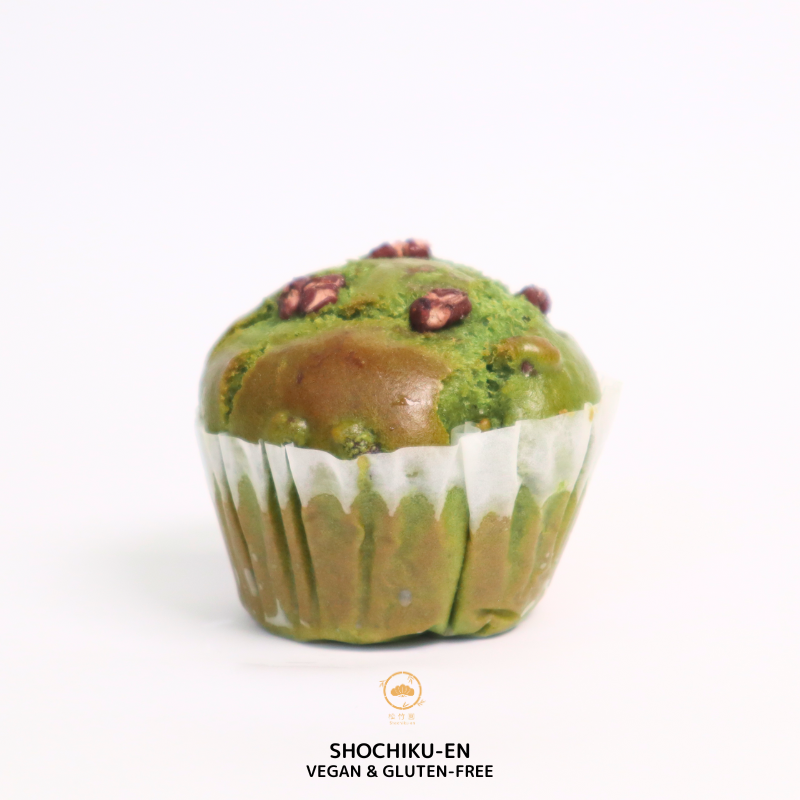 抹茶あずき米粉マフィン