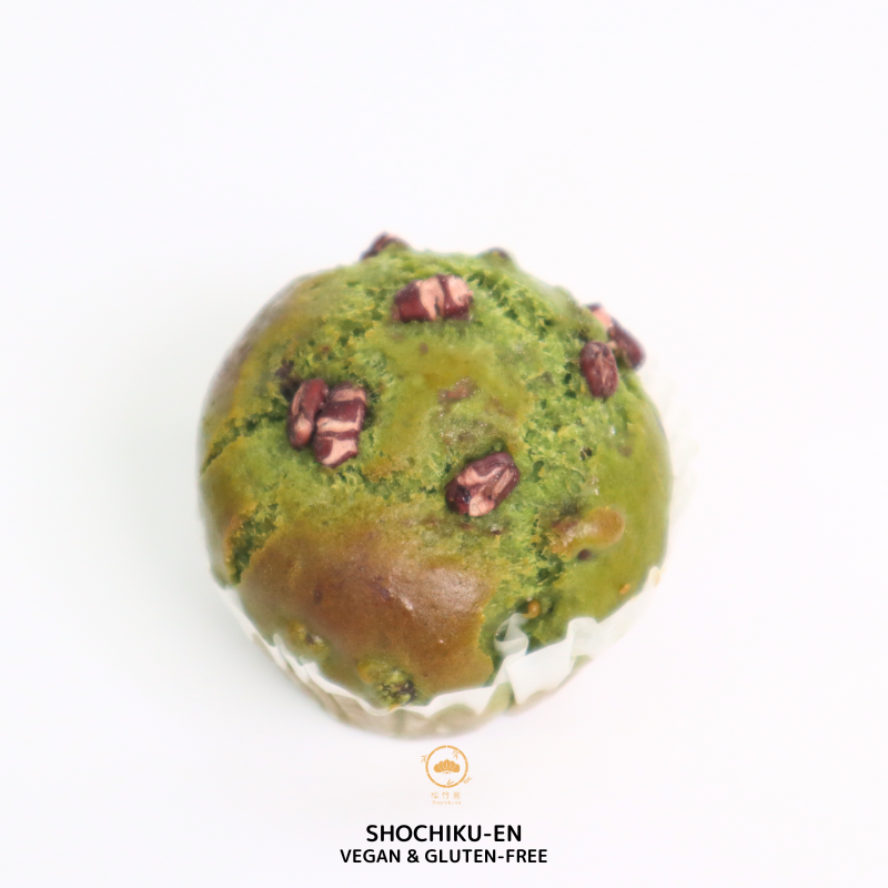 抹茶あずき米粉マフィン