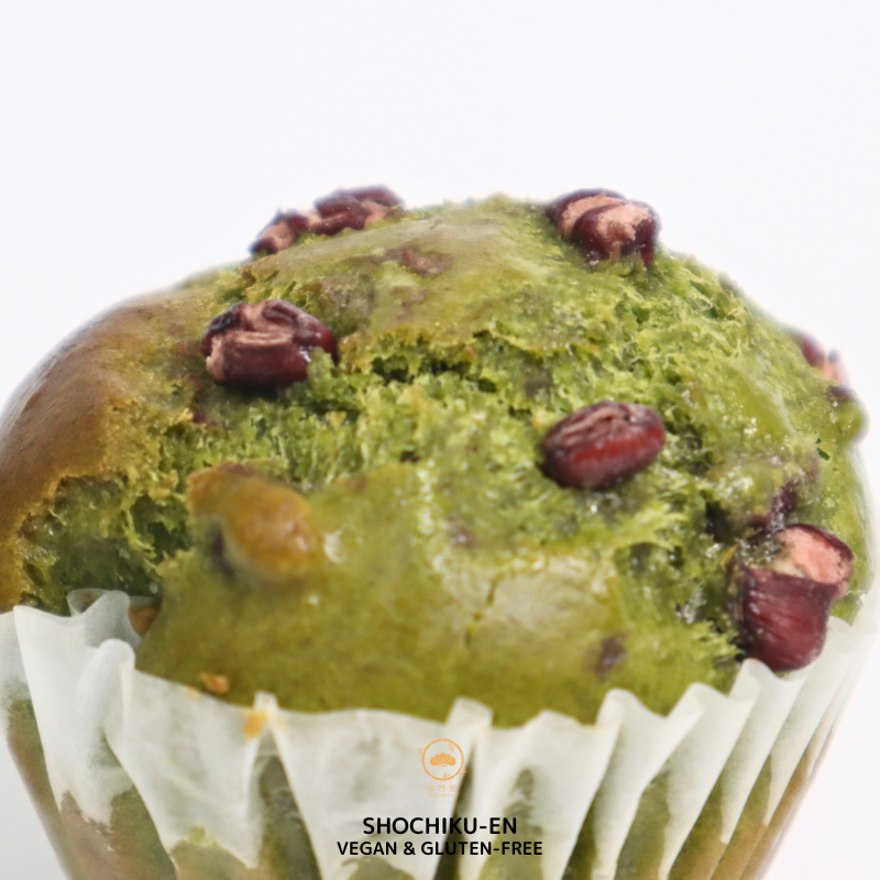 抹茶あずき米粉マフィン