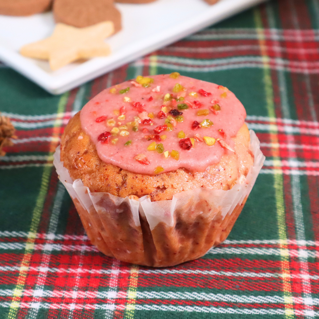 苺の米粉マフイン