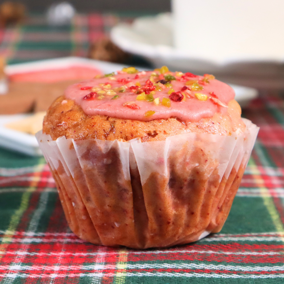 苺の米粉マフイン