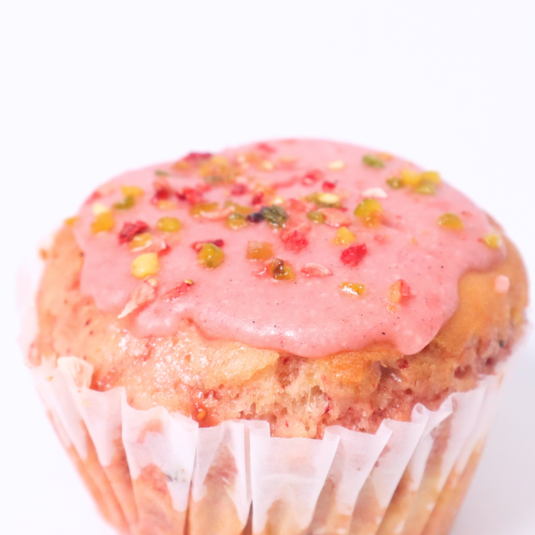 苺の米粉マフイン