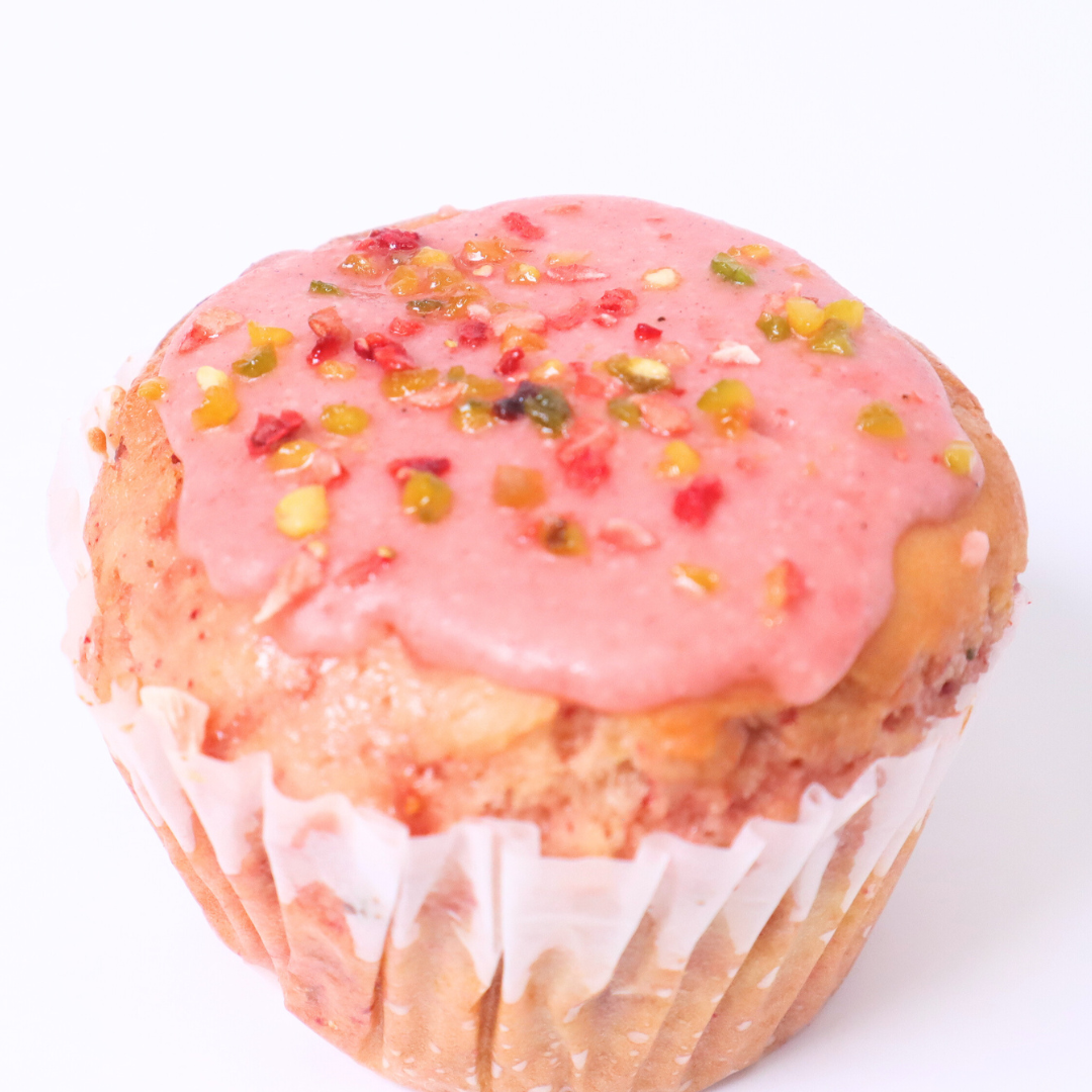 苺の米粉マフイン